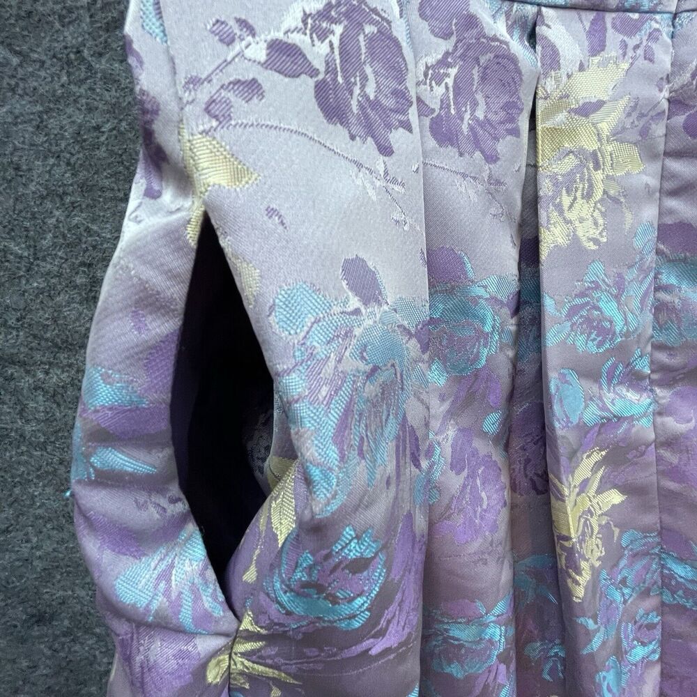 Be by Chetta B Dress 8 Lavender Gold Pleated Fairy Princess Formal Hoco Party - Picture 8 of 8